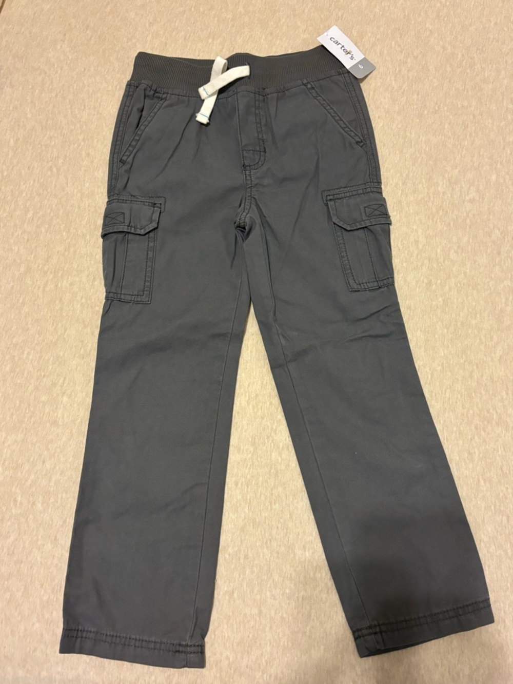 ❗️3/$21❗️✨Carter's Boys' Gray Cargo Pants - Elastic Waist